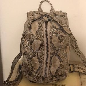 Aimee Kestenberg python backpack in good condition worn once